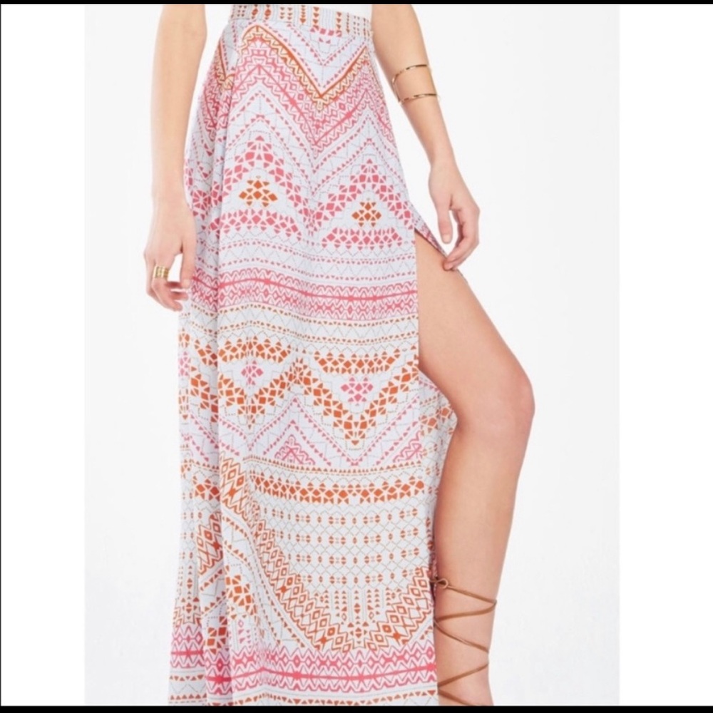 BCBG Aviva Wrap Maxi Skirt